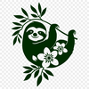 Free Sloth Illustration - Free PNG Download