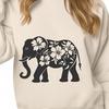 Floral Standing Safari Animal In DXF - Commercial Use