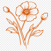 Wild Flower Image In SVG, PNG, PDF And DXF File Formats