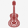 Creative Guitar SVG, PNG, PDF And DXF Files