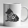 Laying Shetland Sheepdog Illustration