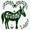 Free Artistic Donkey Design