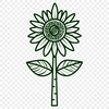 Sunflower In DXF Format