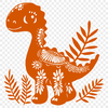 Floral Baby Dinosaur PDF - For Laser Project