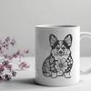 Unique Sitting Welsh Corgi Artwork