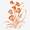 Beautiful Flower Clipart - Free PDF