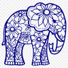 Standing Elephant DXFs - Free Commercial Use