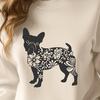 Floral Standing Dog PNG