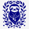 Floral Sloth - DXF For Commercial Use