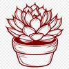 Desert Plant Clip Art In SVG, PNG, PDF And DXF File Formats