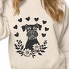 Beautiful Miniature Schnauzer - Vinyl SVG