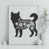 Beautiful Standing Shiba Inu Design - PDF