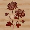 Vibrant Bloom Illustration A detailed illustration of a chrysanthemum flower in bloom, suitable for vector graphics.