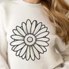 Vector Illustration of a Daisy Flower A detailed illustration of a daisy flower with petals and center, suitable for vector art and commercial or personal use.