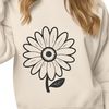 Simple Daisy Clipart SVG A simple vector illustration of a daisy flower, suitable for various graphic design applications.