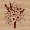 Vibrant Floral Arrangement SVG Clipart A bouquet of colorful flowers arranged in a decorative shape, suitable for various occasions and crafts.