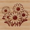 Free White Flower SVG Illustration A single white daisy flower with yellow center against a transparent background.