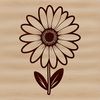 Beautiful Daisy Graphic in SVG Format A graphic representation of a common daisy, created as a scalable vector graphic (SVG).