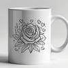 Free Rose In DXF Format - Free Download