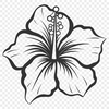 Floral Hibiscus DXFs - Free Download