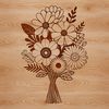 Beautiful Bouquet Illustration Vector Image A bouquet of flowers arranged in a decorative pattern, suitable for various celebrations and events.