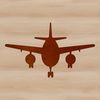 Vector illustration of a modern commercial airplane in flight, ideal for graphic design and digital crafting.