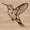 A vector illustration of a hummingbird in motion, highlighting its swift wings and agile body.