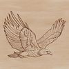 Wildlife Vector Illustration - Eagle Face Close-up A close-up illustration of a majestic bird's head with sharp talons and feathers, suitable for vector art designs.