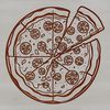 A vector graphic of a mouthwatering Italian-style pizza, perfect for editing or printing.