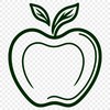 Green and Red Stripe Fruit Vector A simple vector illustration of a ripe apple with green skin and red stripes.