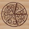 A high-quality digital illustration of a traditional Italian-style pizza.