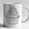 Creative Cupcake In PDF And PNG