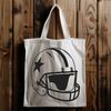 Free SVG Sports Image An American football with a facemask and shoulder pads, depicted in a vector style.