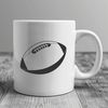 Vector Ball Graphics Illustrative representation of an American football, a popular sport played in the United States.