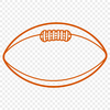 A high-quality illustration of a football used in the sport.