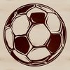 SVG Soccer Ball Graphic A detailed illustration of a football, a sports ball used in the game of soccer.