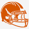 Vector American Football Design A detailed vector illustration of a football helmet from the perspective of an American Football player's point of view.