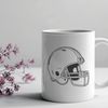 A detailed illustration of an American football with intricate design elements, suitable for vector art projects.
