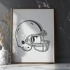 Football Player's Headgear Design Vector An illustration of a football player's helmet with laces and a facemask, suitable for use in various graphic design contexts.