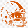 A vector design representing an American football, suitable for digital use.