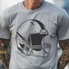 American Football Illustration SVG Download A 3D illustration of a football helmet with an American football in the foreground.