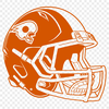 American Sports Equipment Vector Icon An illustration of a football helmet with laces and face mask, representative of the sport of American football.
