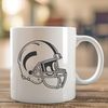 Football Equipment Vector Art American football player's equipment, including helmet and pads, vector illustration.