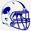 Free Vector Football Helmet Design American football icon with a stylized football helmet, suitable for vector art and graphic design.