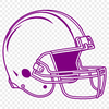 Football Helmet Vector Illustration A vector illustration of a football helmet with the classic design of an American football.