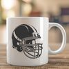 Vector graphics of a classic American Football equipment set.
