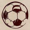 High-Quality Football Icon A high-quality digital illustration of a football ball in vector format.