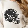 American football player wearing a helmet, vector illustration suitable for various uses.