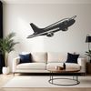 A detailed illustration of a commercial airplane in flight, suitable for vector art and cutting machine projects.