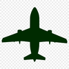 A simple vector illustration of a commercial airplane, suitable for various designs.
